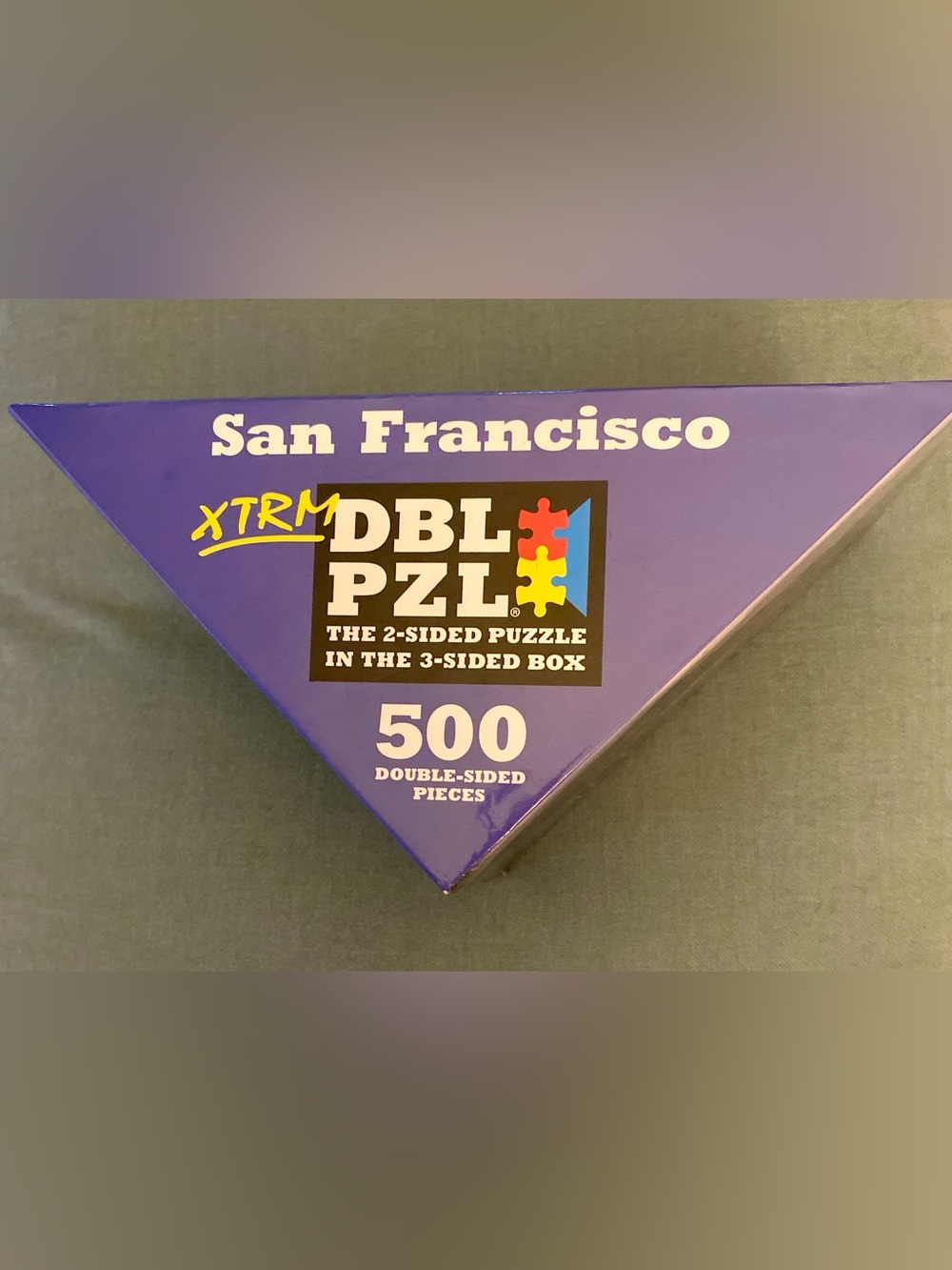 DBL PZL San Francisco Double Sided Jigsaw Puzzle 500 Pc Triangular Box NewSealed